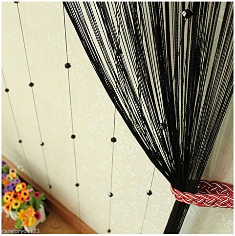 FUT String Tassel Crystal Beads Curtain Panel 1x2m
