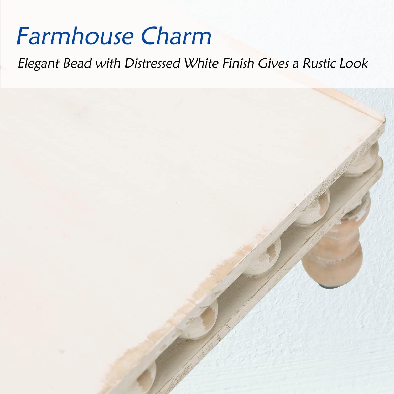 Farmhouse Beaded Risers Display Stands for Kitchen Counter