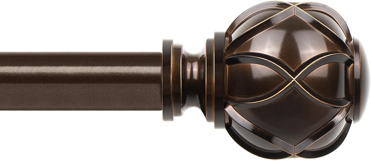 HOTOZON Curtain Rod 32-58 Inch Antique Bronze