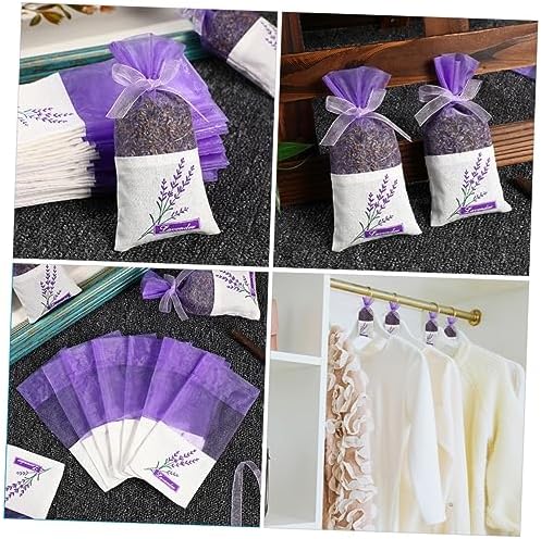 Sosoport 50pcs Lavender Sachet Bags for Home and Car Storage