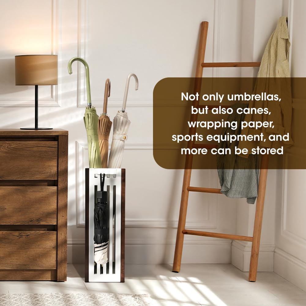 J JACKCUBE DESIGN Umbrella Stand - White