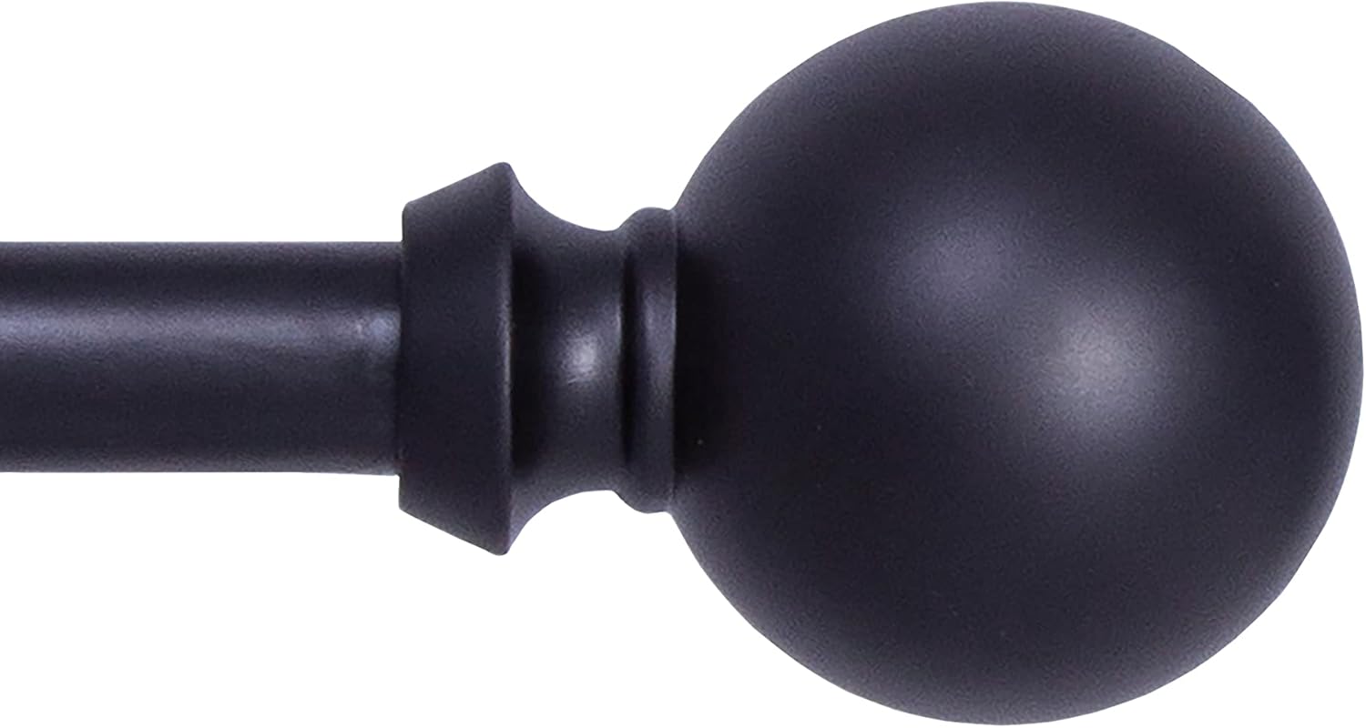 Kenney T71675 Newbury Decorative Curtain Rod with Ball Ends
