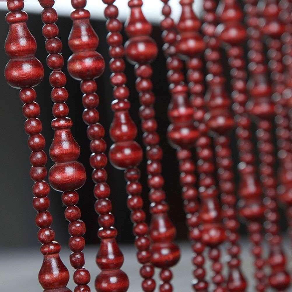 Beaded Curtain Natural Wooden Beads for Doorway Passage