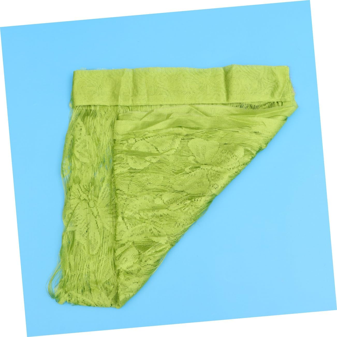 PRETYZOOM Green Strip Tassel Curtain Room Divider for Privacy and Natural Light
