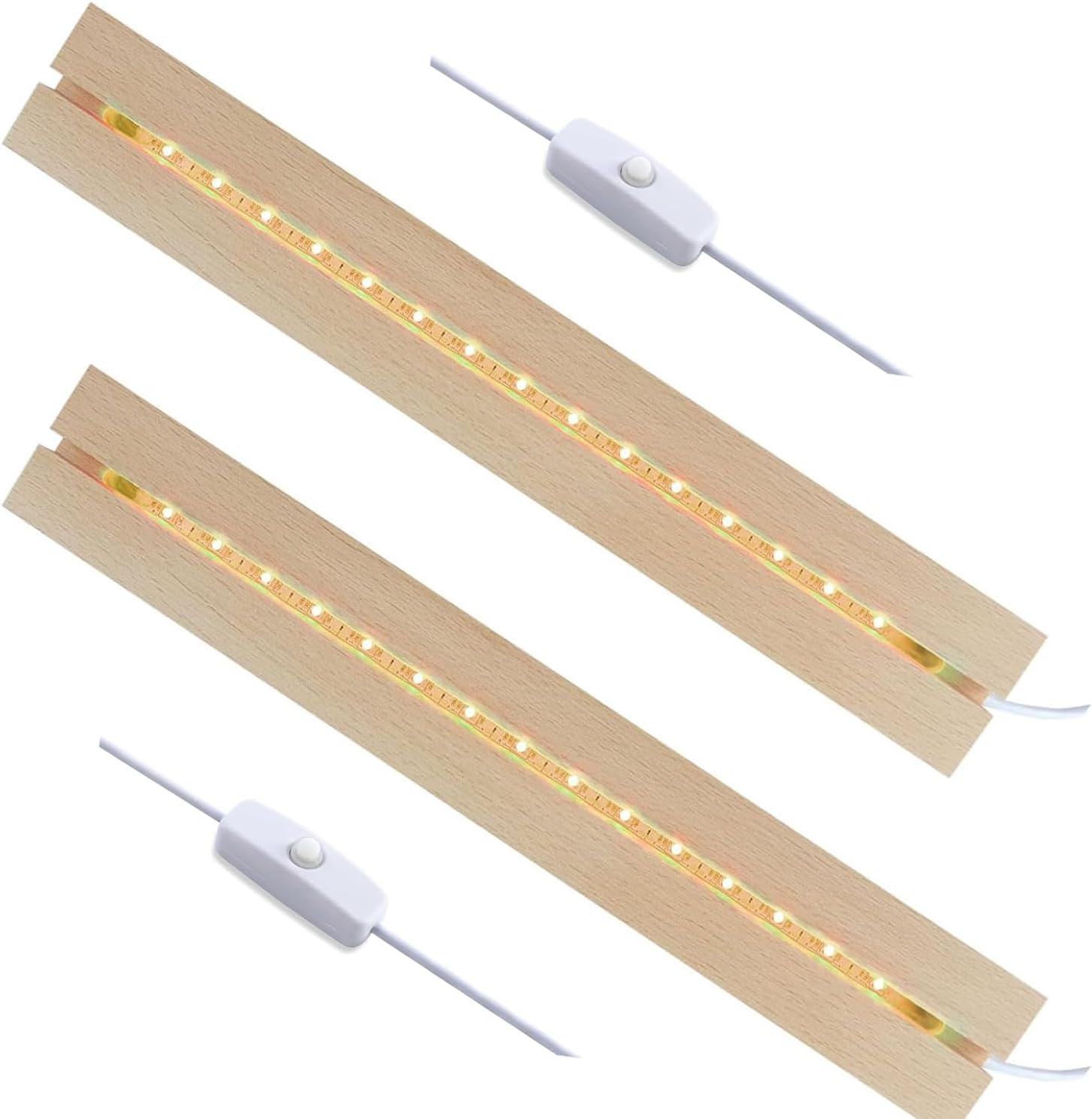 2PCS 1181 Inch Wooden LED Display Pedestal