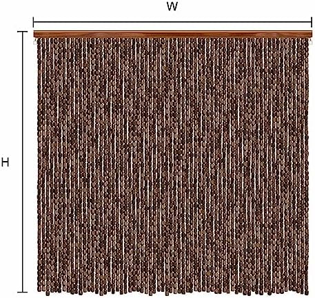 Jolan Bamboo Beaded Door Curtain 45x81in