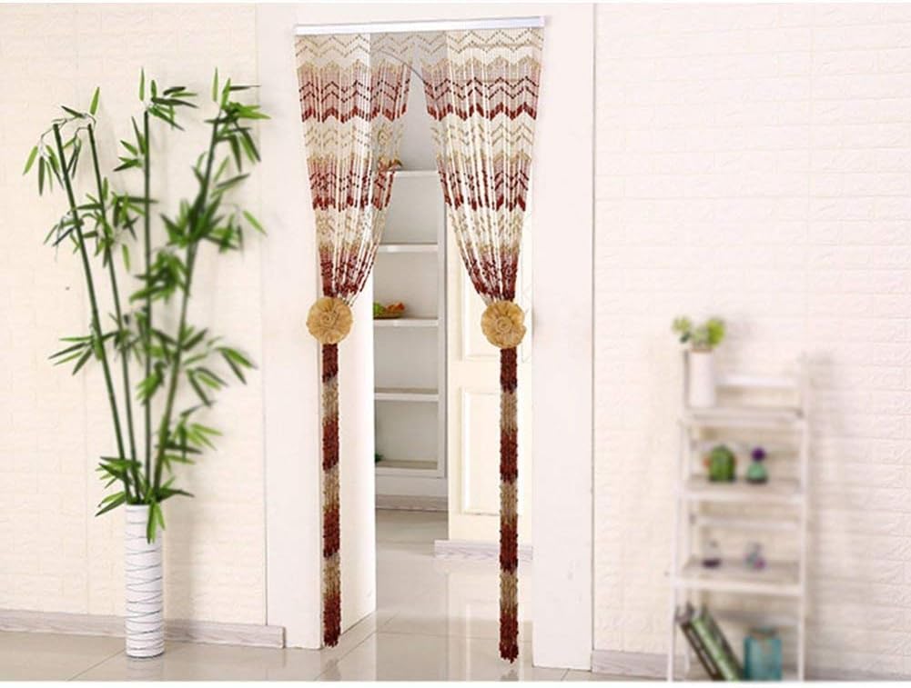 OKUOKA Crystal Bead Curtain Panel 9 Sizes 90x215cm