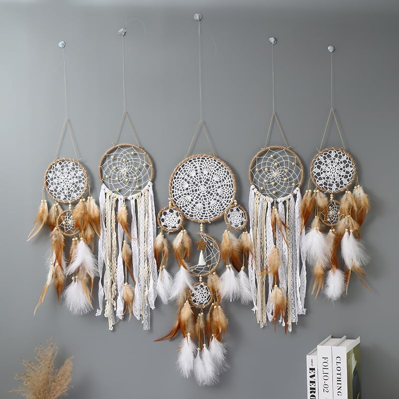 ACGarden 5-Piece Boho Dream Catcher Set