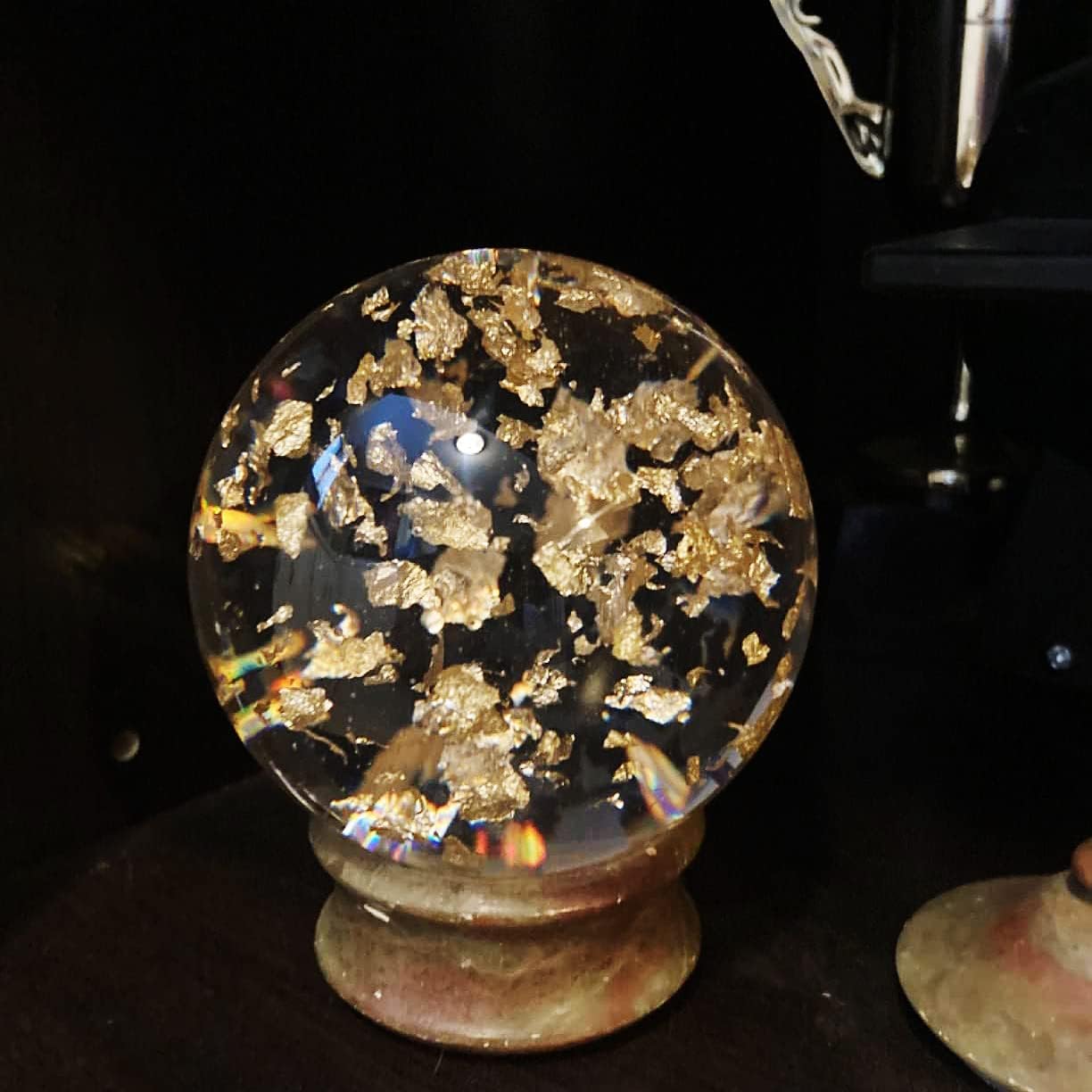 3 Inch Gold Foil Acrylic Ball for Party Decoration