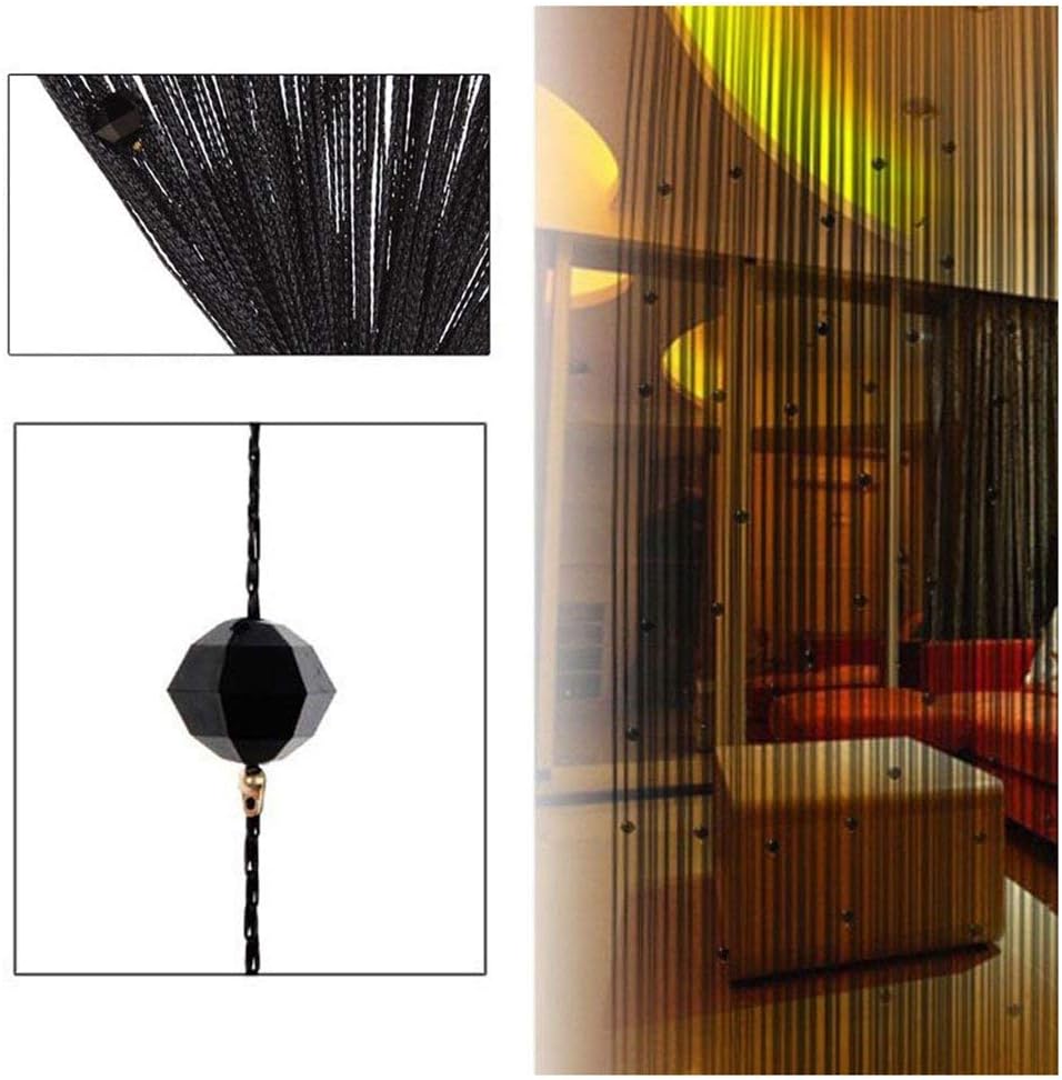FUT String Tassel Crystal Beads Curtain Panel 1x2m