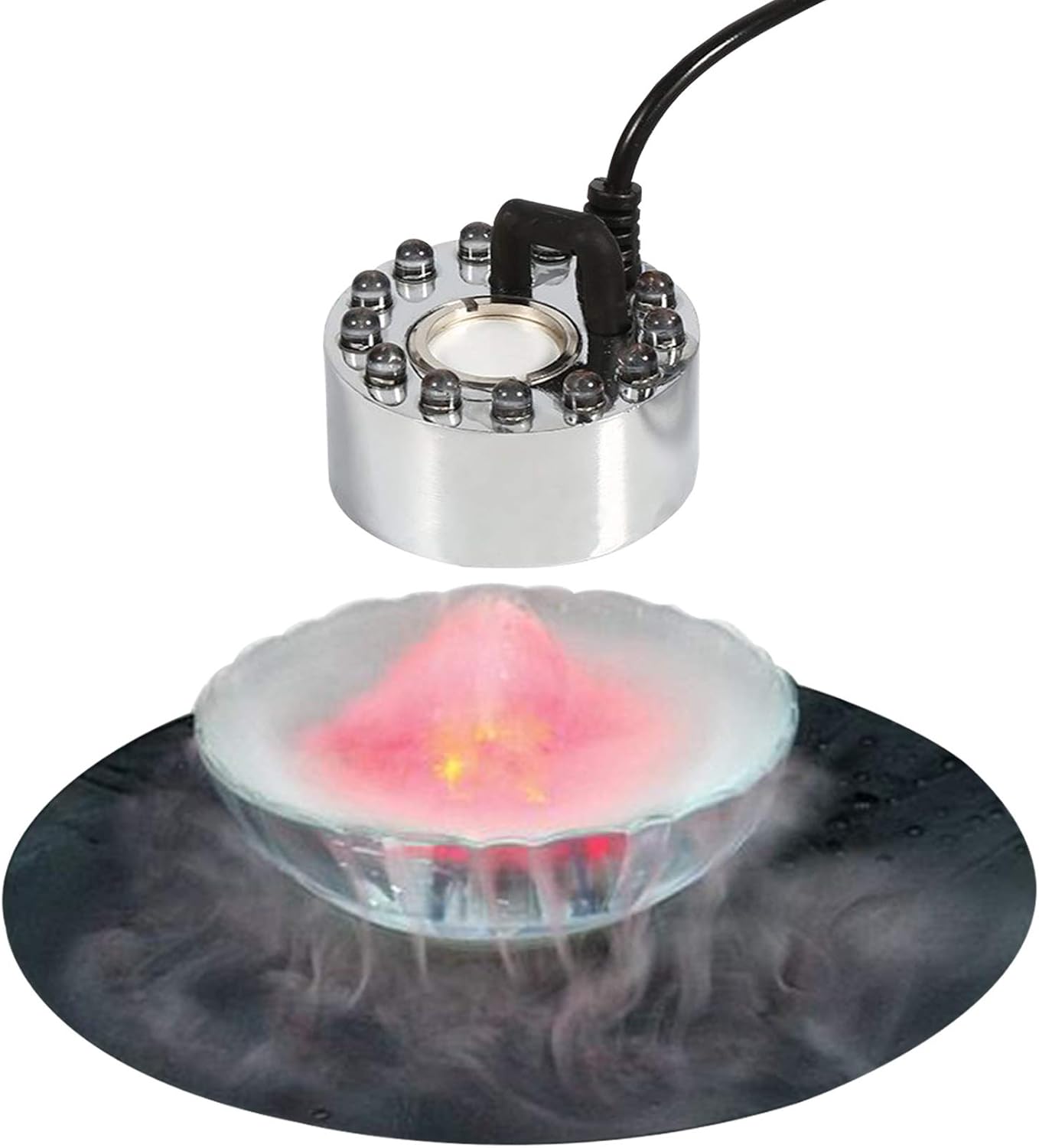 Halloween Party Mist Maker with 9 LED Lights