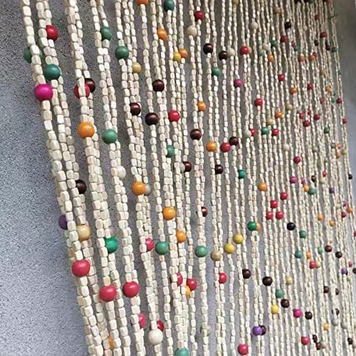 Natural Bamboo Door Beads Curtain Panel