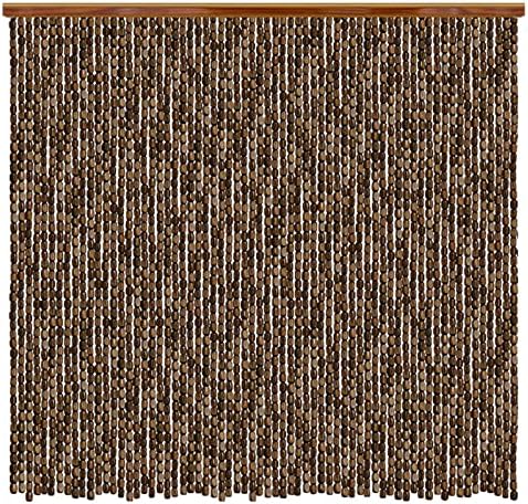 Natural Bamboo Beaded Curtain for Doorways and Decor