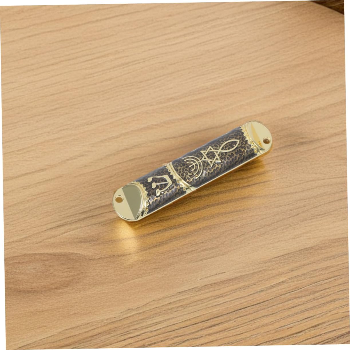 Wakauto 2set Metal Mezuzah Case with Star of David