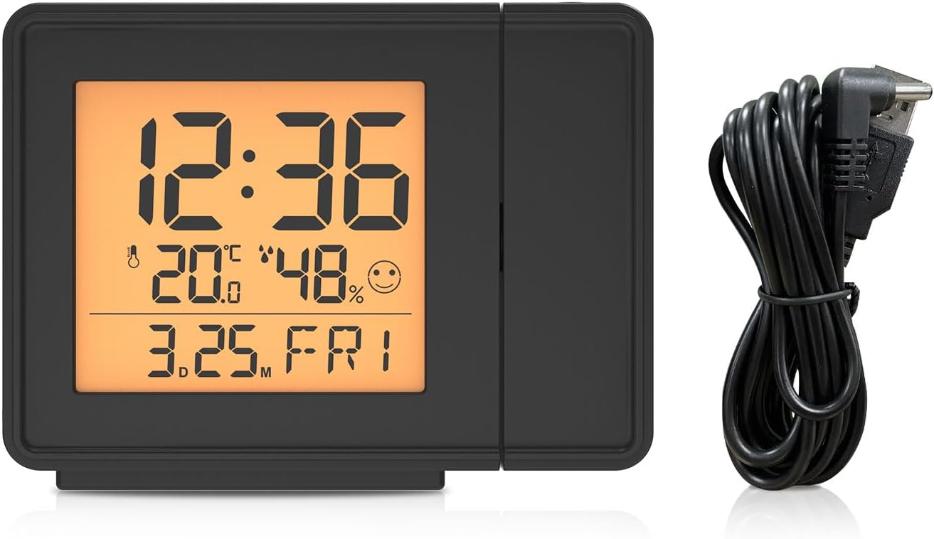 BALDR Projection Alarm Clock with Temperature Display
