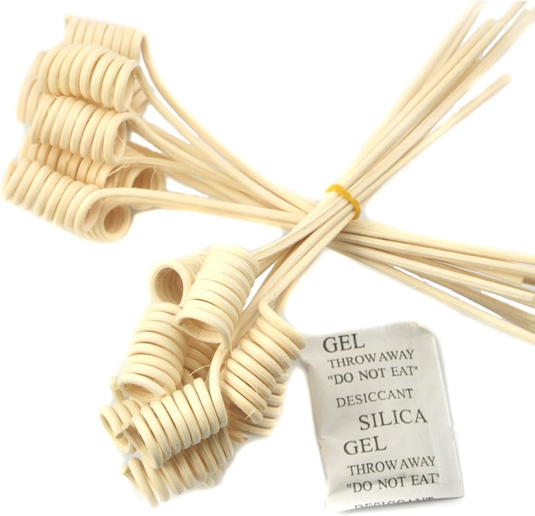 Ougual Wavy Spiry Reed Diffuser Sticks 20 Pack 7 Inch