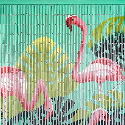 Flamingo Beaded Curtain for Doorway 90 Strands