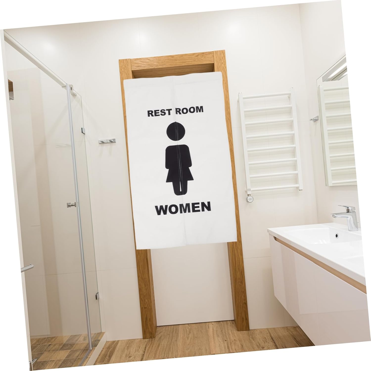ABOOFAN Privacy Enhancing Toilet Decor Doorway Curtain Telescopic Rod