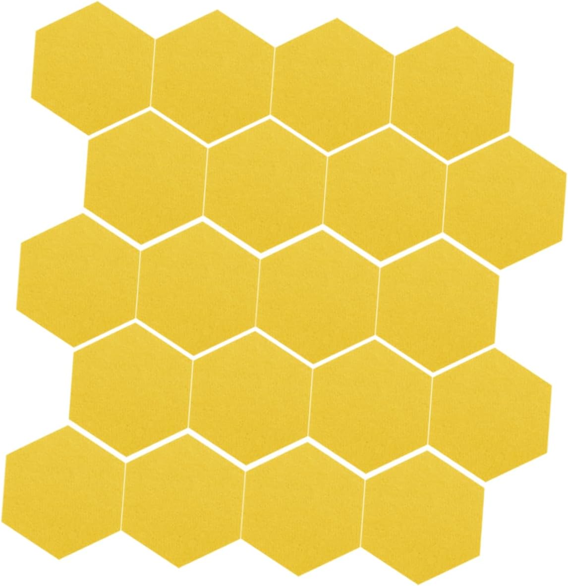 20pcs Hexagon Felt Bulletin Boards for Office and Home