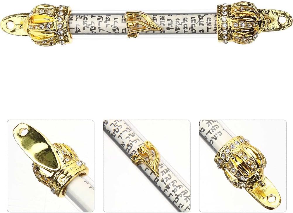 LUOZZY 2 Pcs Metal Mezuzah Door Hanging Set