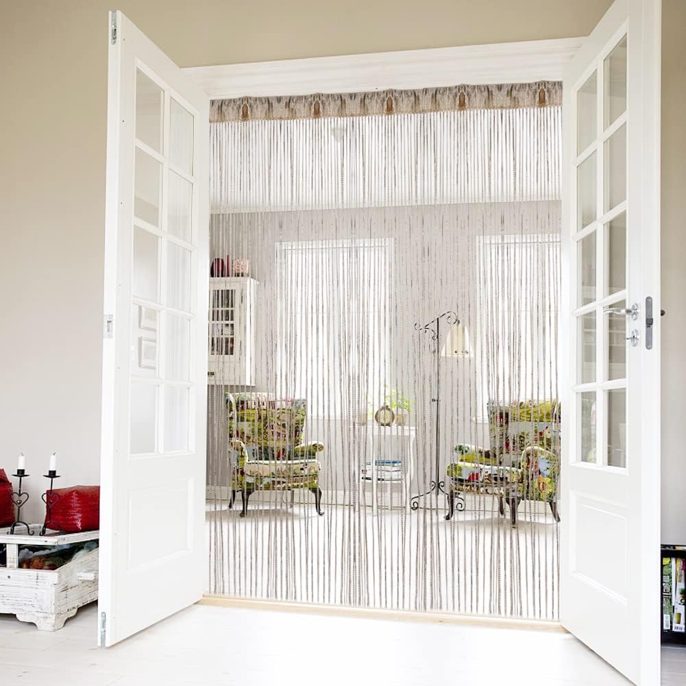 Silver Thread Door String Curtain for Home Decor