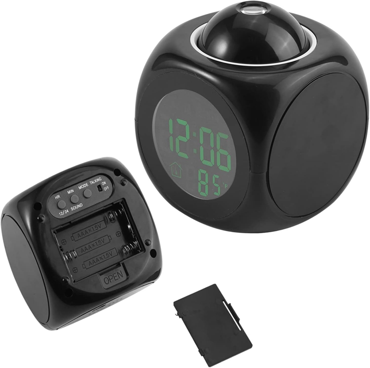 Digital LCD Wall Projection Alarm Clock for Bedroom and Office