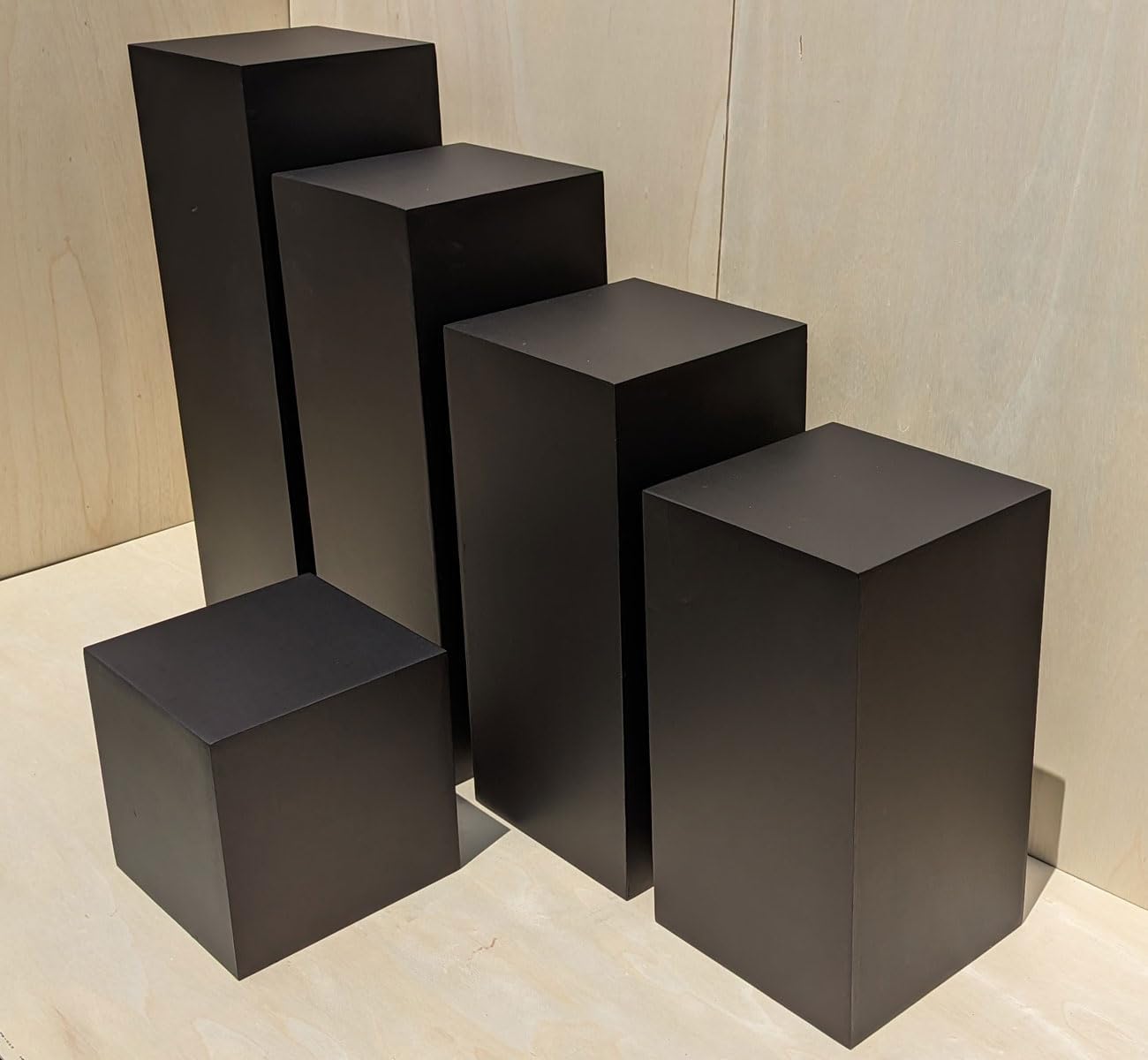30 Inch High Matte Black Display Pedestal Stand