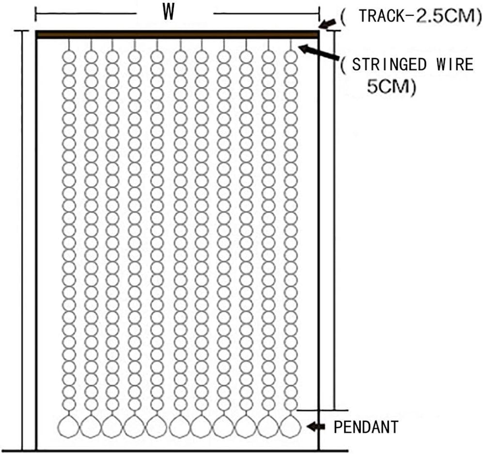GDMING Beaded Curtain Door Decor Panel Screen