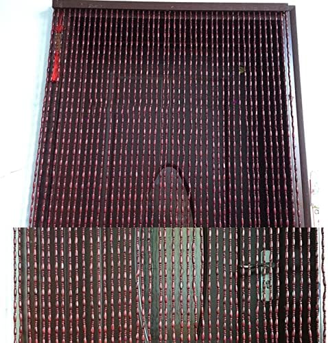 Natural Wood Beaded Curtains for Doorway