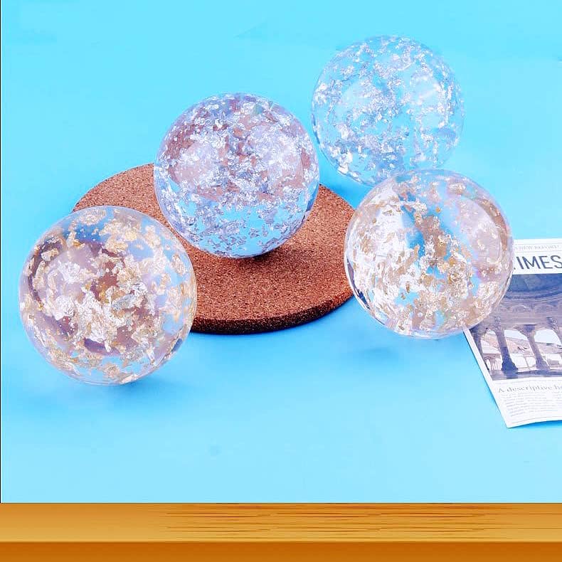 3 Inch Gold Foil Acrylic Ball for Party Decoration