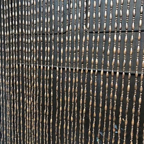 Natural Doorway Bamboo Beads Curtain with Hooks and Accessories