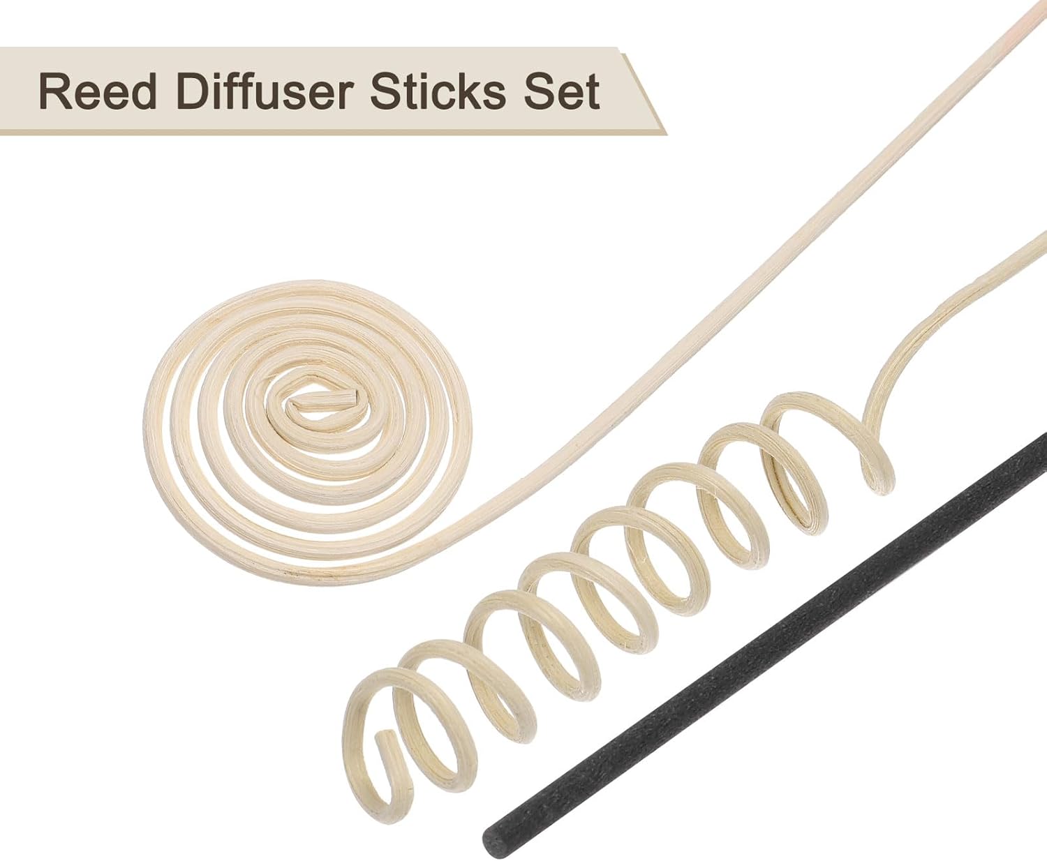 Uxcell 42Pcs Reed Diffuser Sticks Set Black