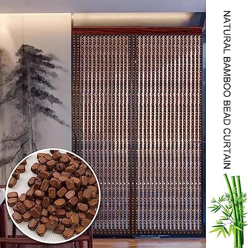 Jolan Bamboo Beaded Door Curtain 45x81in