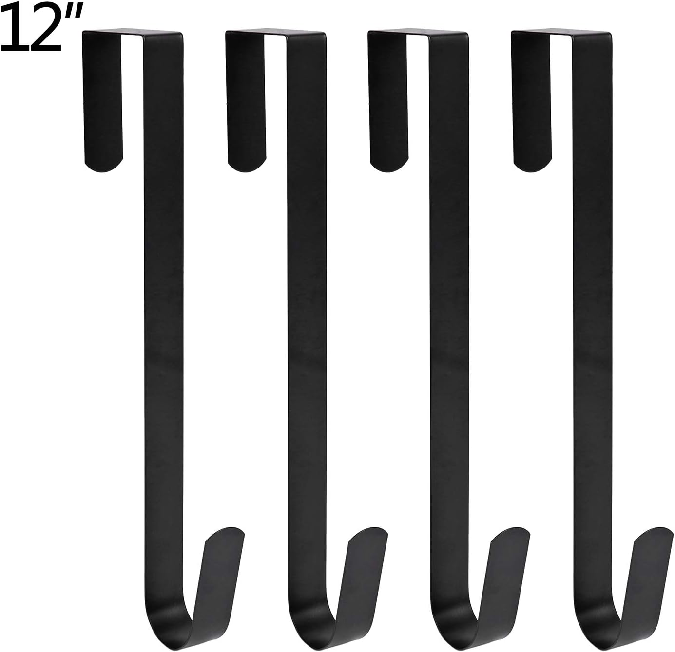 Sattiyrch 12 Inch Wreath Hanger Hook Black