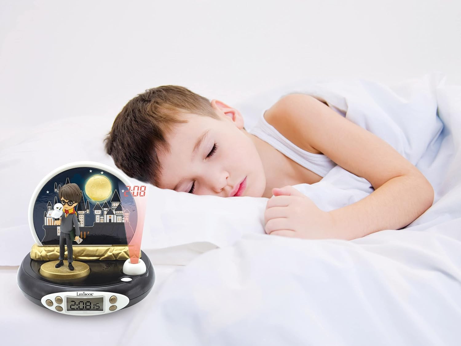 Harry Potter Projector Alarm Clock with Night Light and Sound Effects