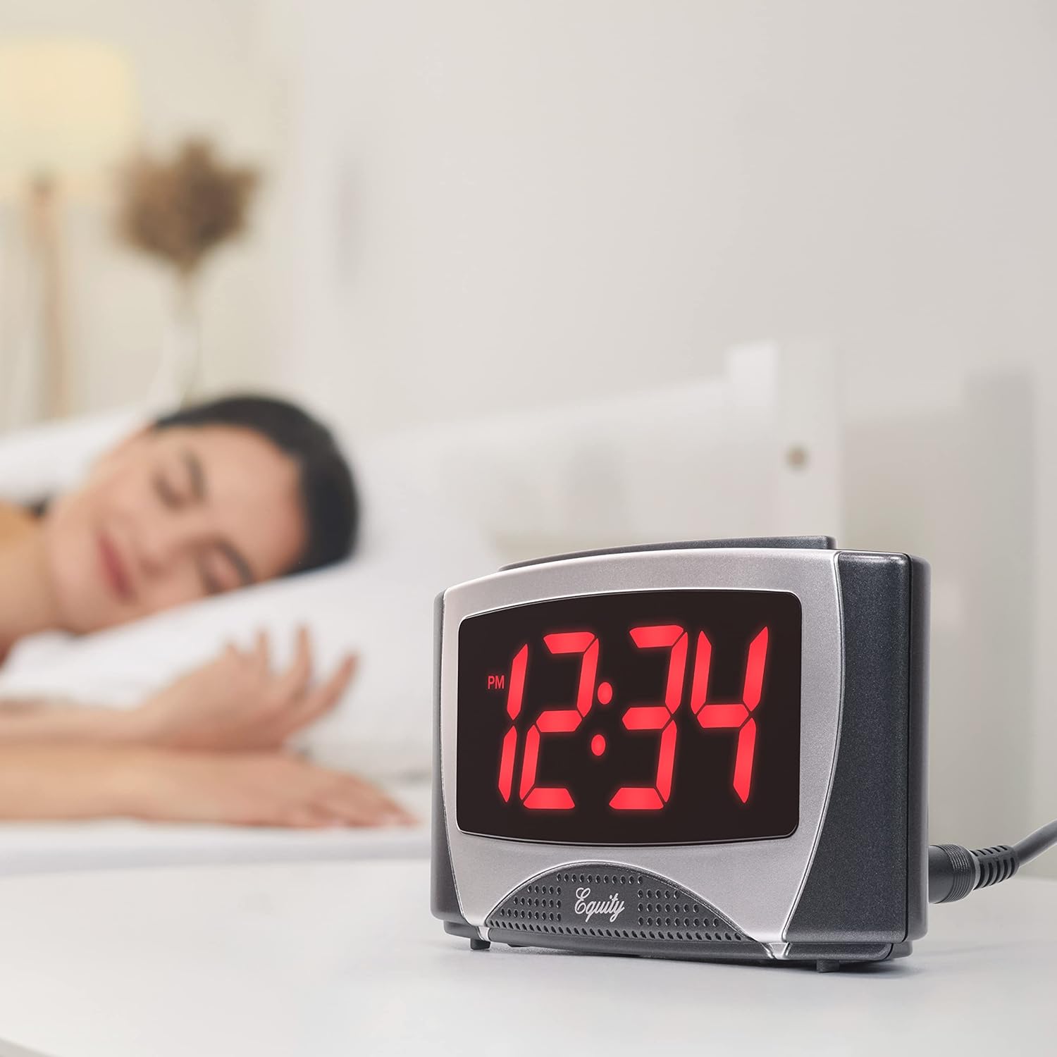 La Crosse Technology 12-Inch LED Alarm Clock with USB Power