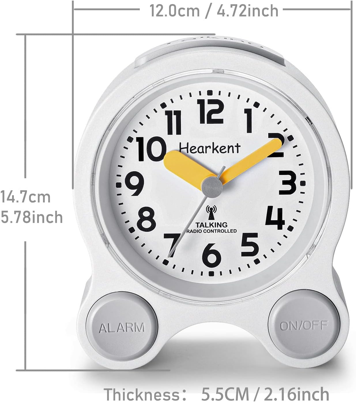 Hearkent Atomic Talking Clock with Snooze and Light