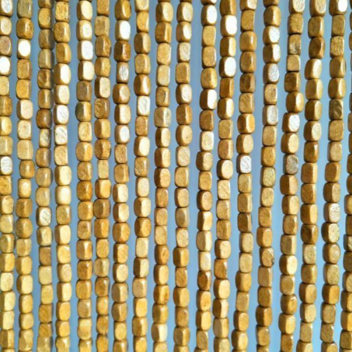 Natural Bamboo Beaded Curtain for Doorway and Living Room
