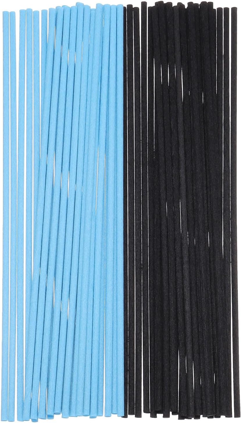Uxcell 100Pcs Reed Diffuser Sticks Set Blue Black