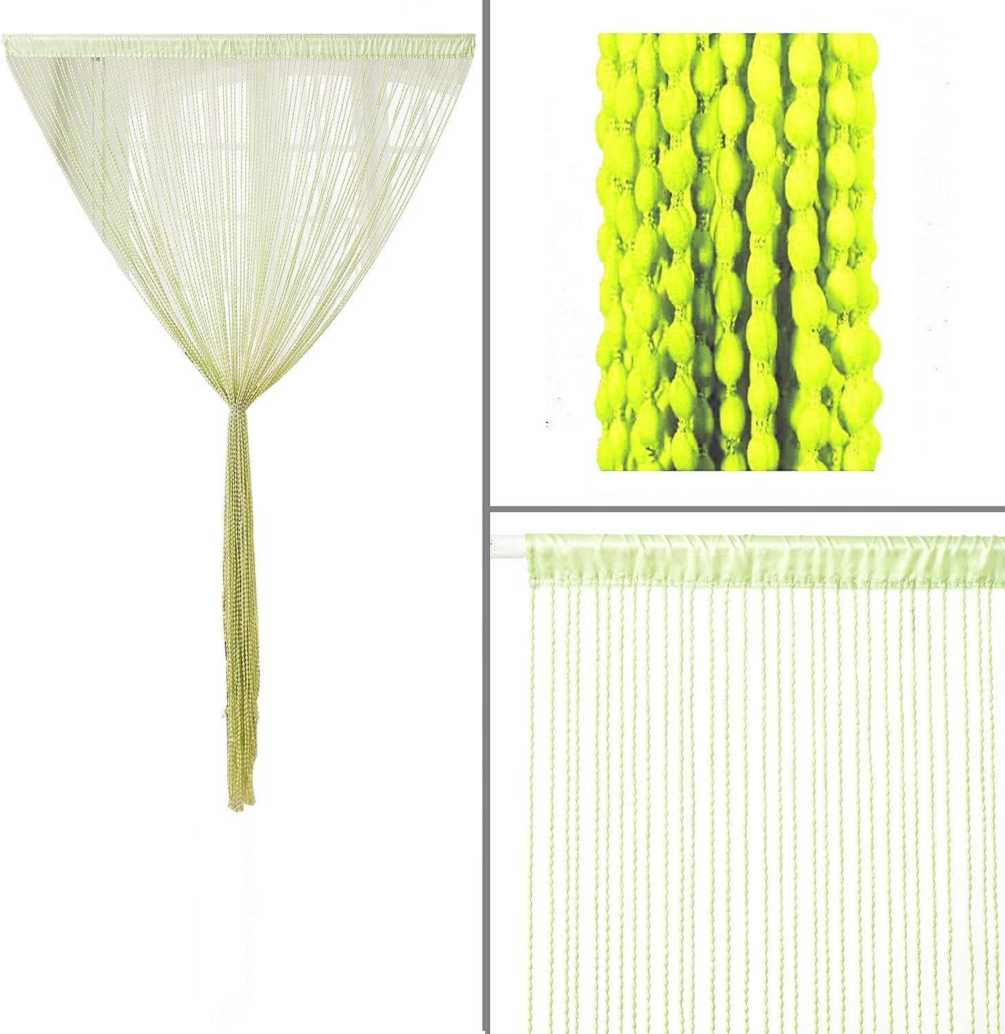 Boho Fringe Curtain for Doorway Privacy 1 Panel 100x220cm