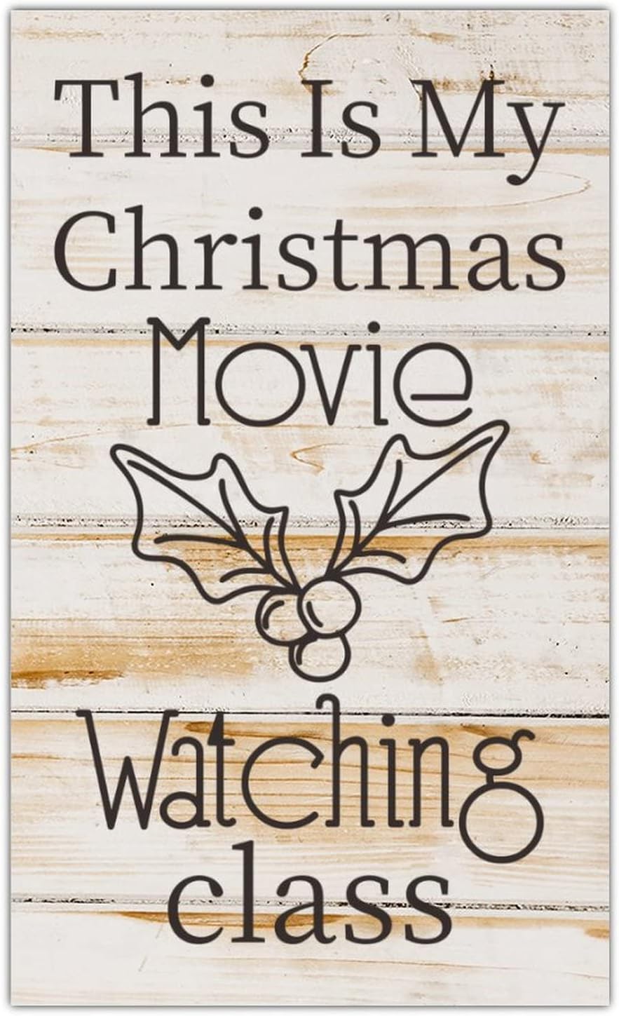 Wood Plaque Love Quote Christmas Wall Hanging Decor