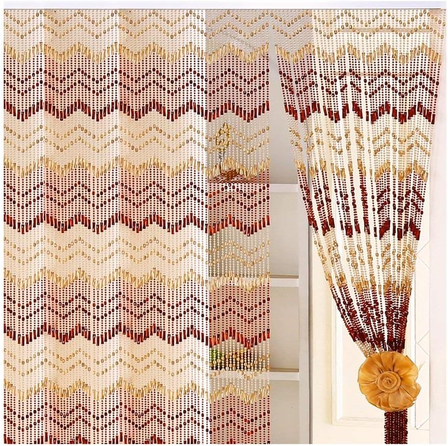 OKUOKA Crystal Bead Curtain Panel 9 Sizes 90x215cm