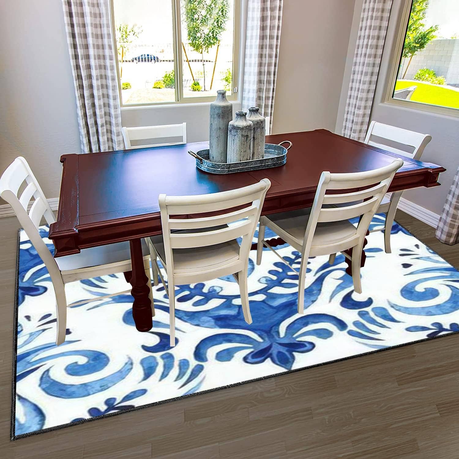 Modern 3D Printed Area Rug for Home Decor