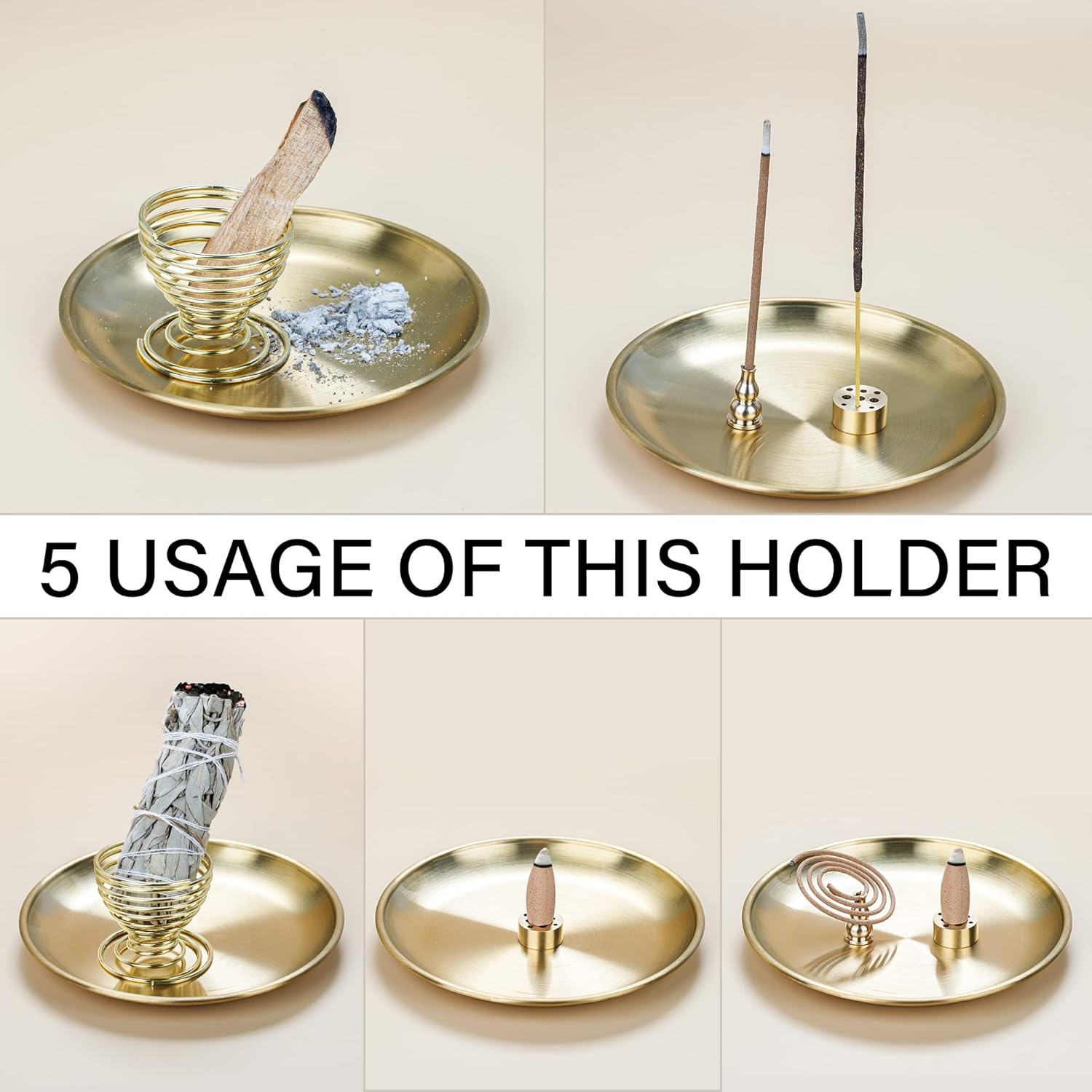 ZenBless 5 in 1 Incense Burner Set
