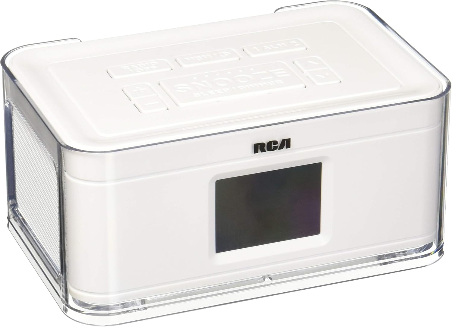 RCA Dual Alarm Clock Radio with Multicolor Wraps