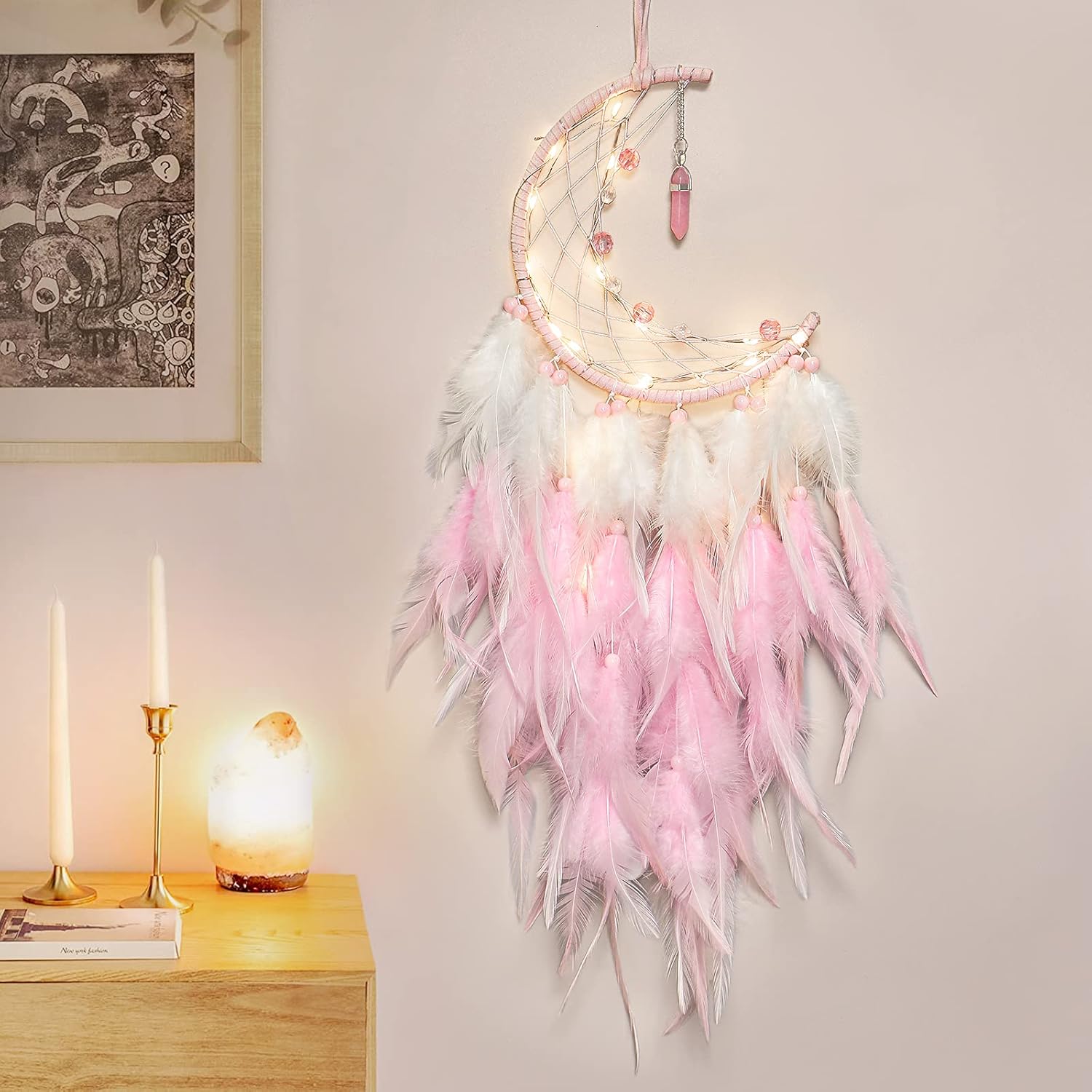Dremisland Dream Catcher with Fairy Lights