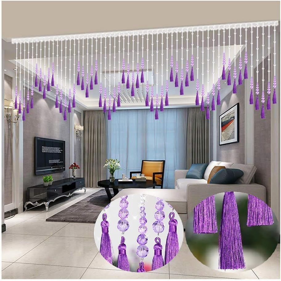 Beaded Curtain Crystal Glass Soft Partition Door Decor