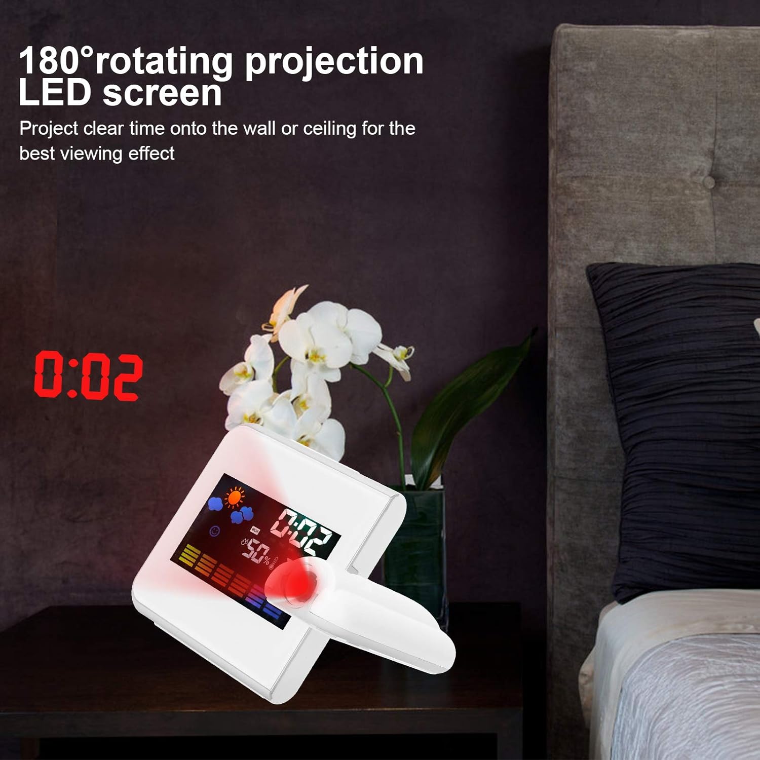 Topyond Projection Clock with Weather Forecast