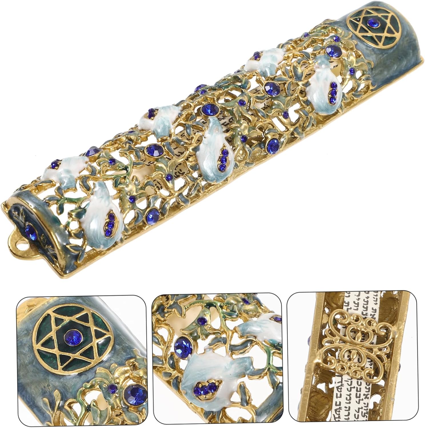 Wakauto Mezuzah Door Accent with Blessing Scripture