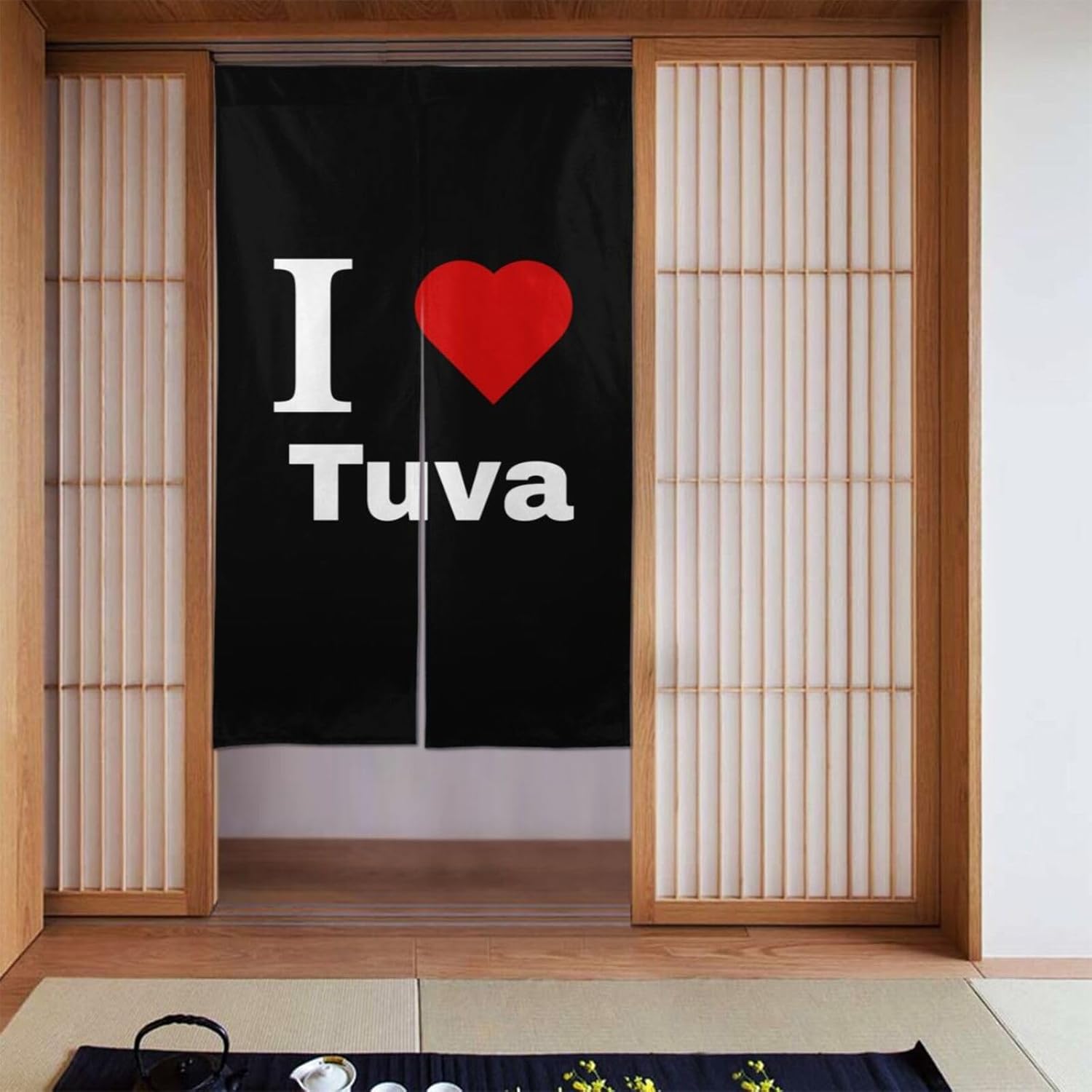 I Love Tuva Blackout Curtains for Doorways and Windows